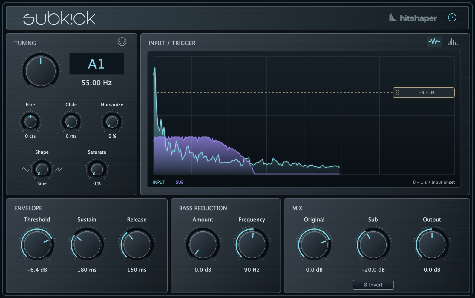 SubKick plug-in interface